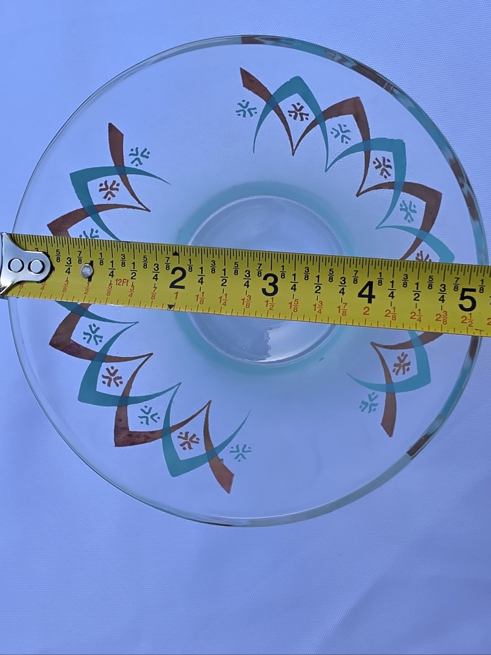MCM Anchor Hocking Blendo Atomic "Happy Hour" Chip & Dip Set - Turquois - Picture 14 of 15